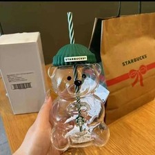 Original Starbucks Bearista Limited Edition Bear Glass Cold Cup picture