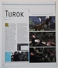 Turok Xbox 360 PS3 Original Magazine Print Ad Propaganda Games 2008 picture