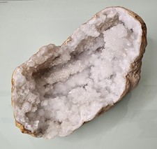 7.5lb Huge White Quartz Geode Crystal Raw Mineral Specimen Reiki picture
