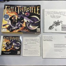 LucasArts Full Throttle CIB Mac Edition With Limited Edition Mini Strategy Guide picture