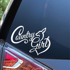 Sunset Graphics & Decals Country Girl Decal Vinyl Car Sticker | Cars Trucks V... picture