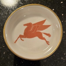 Vintage 1950-60’s Mobil Oil Pegasus Ceramic Tray Dish G. L. Harvale & Co picture