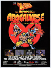 X-Men Ravages Of Apocalypse - Original PC Print Ad/Poster Joe Madureira Art 1998 picture