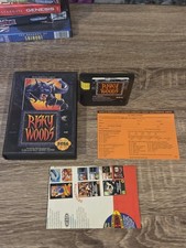 Risky Woods (Sega Genesis, 1992)  Vintage Video Game In Case With Paperwork  picture