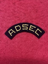 WWII U. S. ARMY ADSEC (Advanced Section Communications Zone) ARCHED SSI Rocker picture