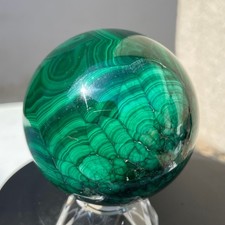 425g Natural Malachite sphere quartz crystal Gemstone specimen healing ball picture