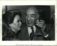 1980 Press Photo Mrs Joseph Canizaro, Hostess Gaetano Brioni at Brioni Reception picture