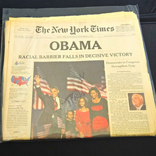 The New York Times Late Edition Wednesday November 5, 2008 - Obama Victory picture
