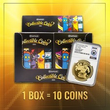 2026 VEEFRIENDS COLLECTIBLE COINS HOBBY BOX 10 COIN PACKS SEALED picture