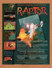 1993 Raptor Call Of The Shadows IBM Original Advertisement / Retro Wall Art v1 picture
