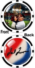TED TURNER - FORMER BRAVES OWNER & MEDIA MOGUL - POKER CHIP ***SIGNED*** picture