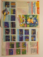 ​Rare Vintage 1994 Sonic The Hedgehog 3 Magazine Lot Strategy Maps & Promo Ads picture