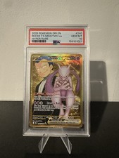 Pokémon TCG Team Rocket's Mewtwo Hyper Rare Card 240/182 Destined Rivals - PSA10 picture