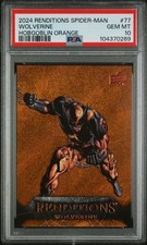 2024 Upper Deck Marvel Renditions Hobgoblin Orange Wolverine #77 PSA 10 GEM MINT picture