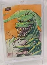 Upper Deck Marvel Renditions Spider-Man Lizard Sketch Card 1/1 picture