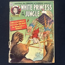 WHITE PRINCESS OF THE JUNGLE #5 GD+ 2.5 RaRE AVON 1952 TARINDA KINSTLER picture