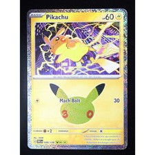 Pokemon Pikachu 030/128 08/30 30th Celebration Holo English NM picture