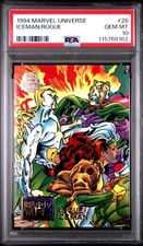 1994 MARVEL UNIVERSE #28 ICEMAN/ROGUE POP OF 7 picture