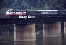 Original 35mm Kodachrome Slide WM Western Maryland Railroad Train On Bridge 1979 picture