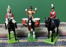 Vintage Miniature W.Butain British Royal Guard Horseback Lot of 3 Figures - 1988 picture