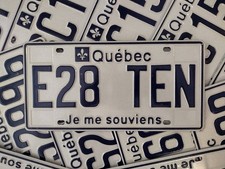 Authentic 2022 Embossed Quebec CANADA license plate French slogan Je Me Souviens picture