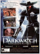 Darkwatch - PS2 Xbox - Capcom - Vintage Original Print Ad/Poster Promo Art 2005 picture