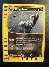 Pokemon Card- Houndoom-Skyridge-Holo-H11/H32-Rare-NoCrystal-ENG-PL-SWIRL picture