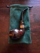Peterson Sherlock Holmes Heritage Lestrade PLip with Leather Pipe Stand. NEW picture