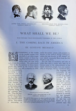 1903 Immigrants American Melting Pot What Race Shall America Become picture