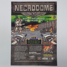 Necrodome PlayStation PS1 Windows 95 Authentic Magazine Ad picture