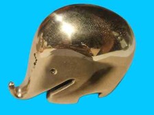 Very Rare Luigi Colani DRUMBO Paperweight Brass Elephant 0.9 Kg Full Cast Ger picture