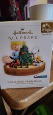 Hallmark Keepsake 2006 Peanuts Deck the Halls Charlie Brown Magic Ornament picture