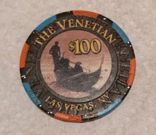 1999 The Venetian Las Vegas Gondolier $100 Chip - Obsolete, rarer picture