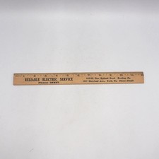 Reliable Electric Service Reading Pennsylvania Advertising Ruler picture
