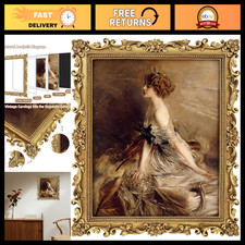Vintage Gold 8x10 Picture Frame - Antique Ornate Design for Home Decor picture