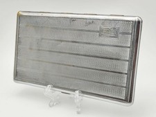 Cigarette Case Thin Vintage Metal Smoking Box Collectible Tobacciana Souvenir picture