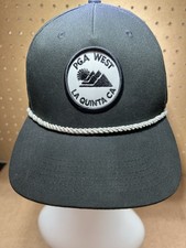 La Quinta Vtg Rare Golf Hat Country Club PGA West CA California-Black SnapBack picture