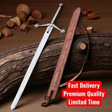 Handmade Scottish claymore Sword Medieval Hero The Golden Era with FREE Sheath picture