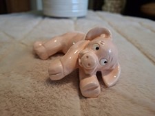 Vintage 1983 Kathy Wise ~ Enesco ~ Glazed Pottery Pig  picture