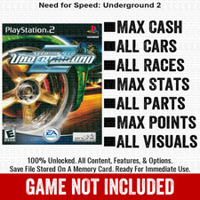 Need for Speed Underground 2 100% All Items PS2 Memory Card CHEATS picture