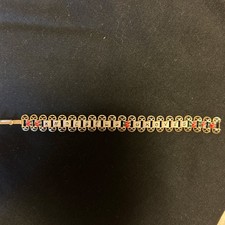 Rare Vintage Knoebel's Grove Amusement Park metal Floral Bracelet Elysburg Pa .  picture
