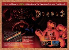 1996 Diablo PC Original Advertisement / Retro Promo v5 picture