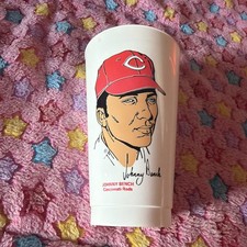 1973 Johnny Bench Cinncinati Reds  7-eleven cup bx70 picture