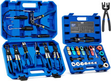 OMT 35Pc Master Disconnect & Hose Clamp Pliers Tool, Car AC Fuel Line Kit picture