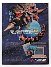 Super C Contra Konami Amiga Video Game Print Ad Promo Poster Wall Art Vtg 1990 picture