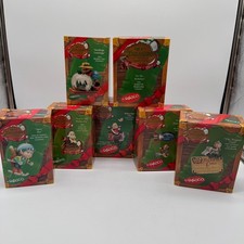 Vintage Enesco Treasury of Christmas Ornaments Lot 7 Boxed Members Only Club picture