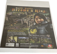 Stronghold 2 PC 2005 Vintage Poster Ad Art Print Official Big Box Promo RTS Rare picture