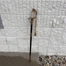 USN Model 1852 Officer Sword Scabbard Knot Hilborn Hamburger Solingen Vintage picture