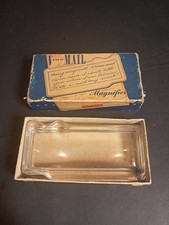 WWII V-Mail Glass Bar Magnifier Original Box 1940s Homefront Postal Collectible picture