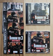 Tom Clancy's Rainbow Six 3: Raven Shield & Athena Sword (PC, 2003) w/ Manuals picture